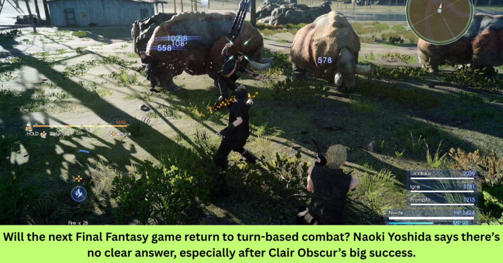 Will the next Final Fantasy game return to turn-based combat Naoki Yoshida says there’s no clear answer, especially after Clair Obscur’s big success.